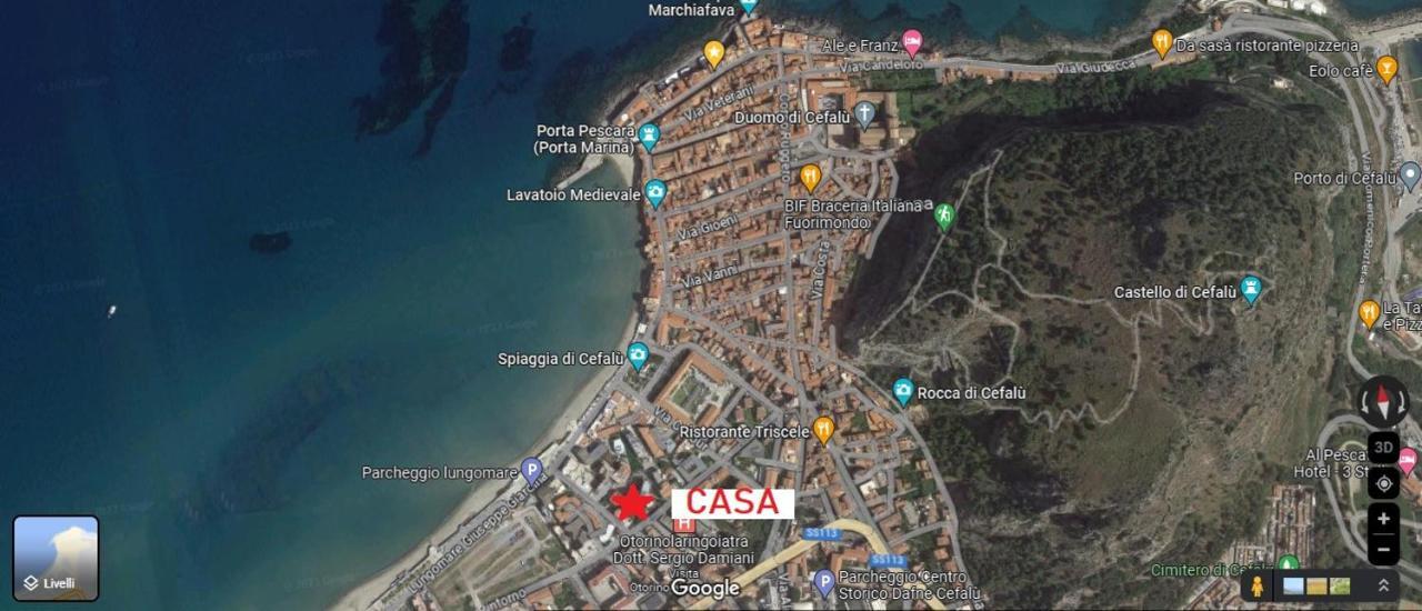 New Sea House Vicino La Spiaggia Del Lungomare Apartment Чефалу Екстериор снимка